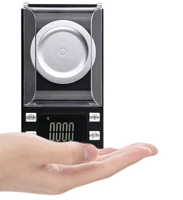 Digital mini vekt i lommeformat 50 g/0,001 g