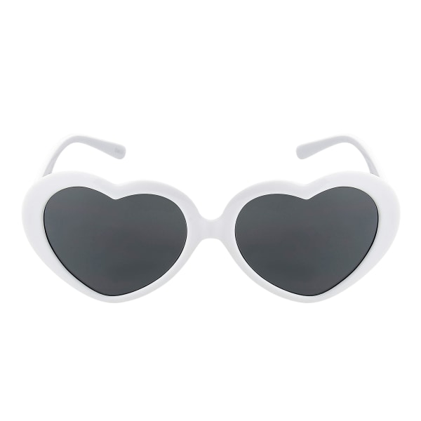 Jenter Hjerteformede Solbriller Hjertesolbriller Love Heart Glass white