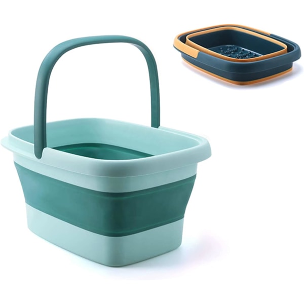 Foldbar Fodbad med Massage, Foldbar Pedikyrbalje, Stor Kapacitet