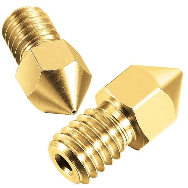 22 stk. printerdyser Mk8 Dyse 0.2mm, 0.3mm, 0.4mm, 0.5mm, 0.6mm, 0.8mm, 1.0mm til Makerbot Cr-10 3D-printer