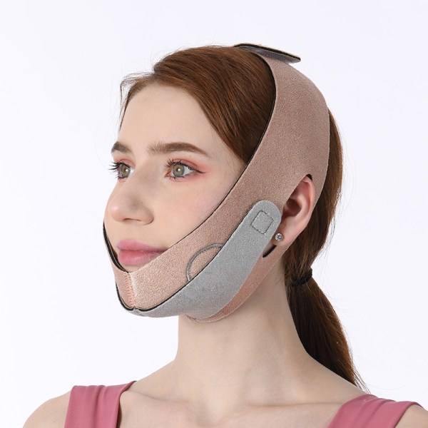 Cheek Slim Lift Up Mask V Face Line Bälte Band Ansiktsverktyg pink