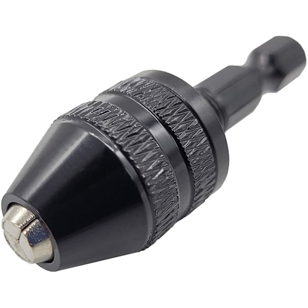 Pikakiinnitysistukka kuusiokantakiinnityksellä 0.3-3MM, 1/4\" Musta Black one size