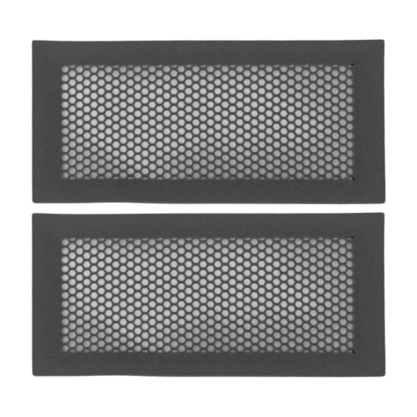 【Mingbao butik】 Sett med 2 babysikre ventilasjonsdeksler for hjemmegulv for å fange opp rusk hårinsekter svart Black 2pcs