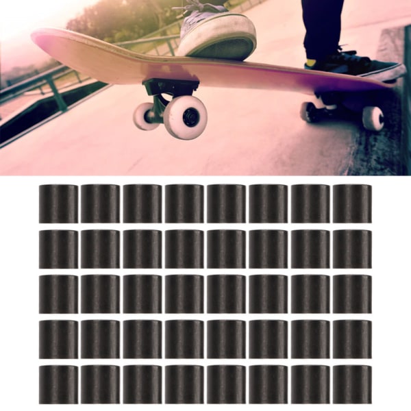 【Lixiang Store】 40 ST Skateboardlagerdistanser för Longboard Skateboard Reparation Rebuild Black 100 Pcs