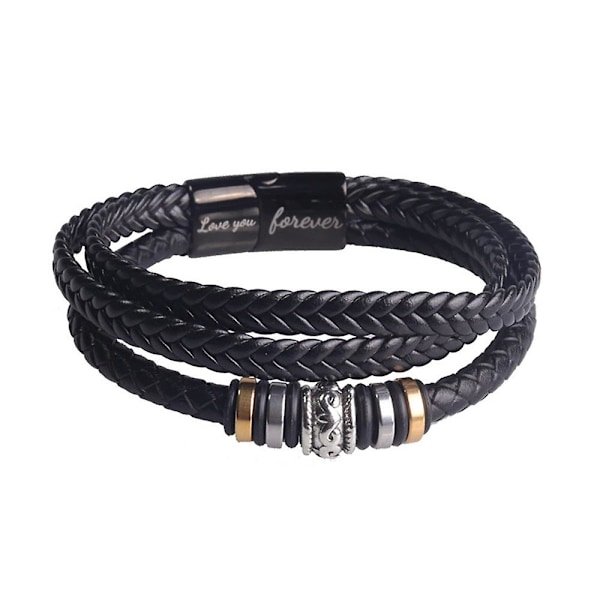 Flettet kunstlærarmbånd Tau Justerbart Armbånd Gave