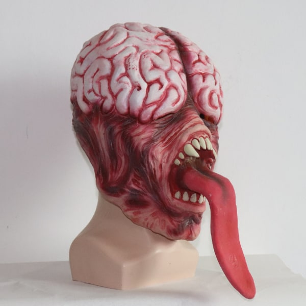 Evil Mask Skräck Long Tongue Brain Burst Mask pour Halloween Costume Party