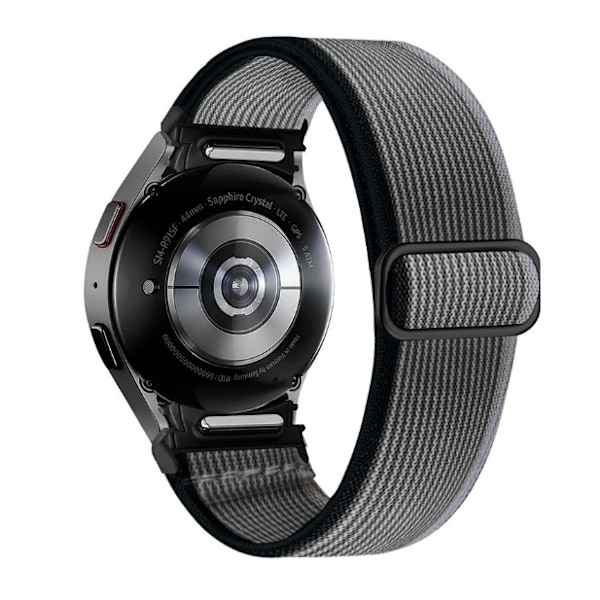 Samsung Galaxy Watch 6-Armband med Justerbart Spänne Svart+grå Sort+grå