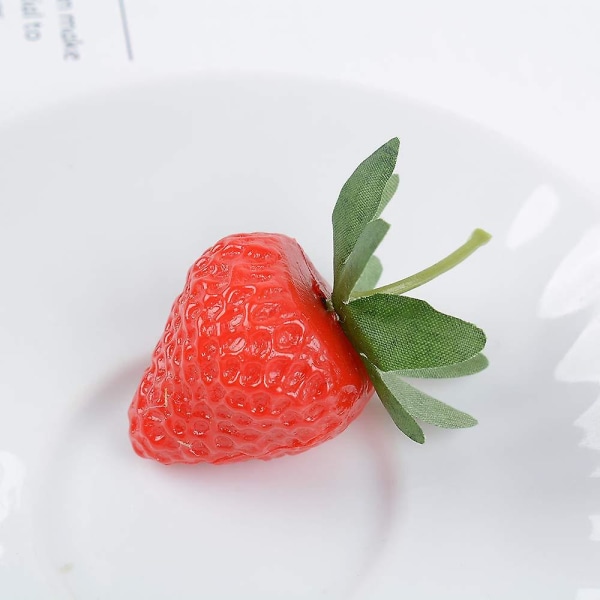 50 stk falske jordbær kunstige små jordbær simulering