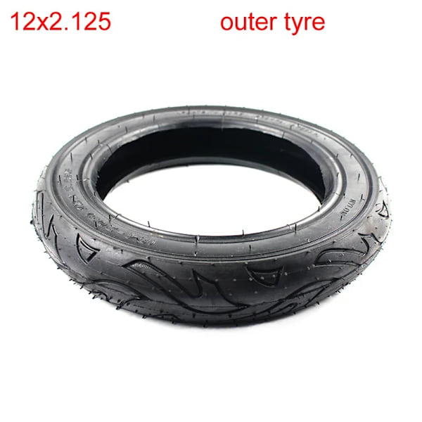 12x2.125 (57-203) Däck 12" Cykel Scooter Barnvagn Däck Innerslang 12*2.125 E-cykel El-Sparkcykel Däck outer tyre