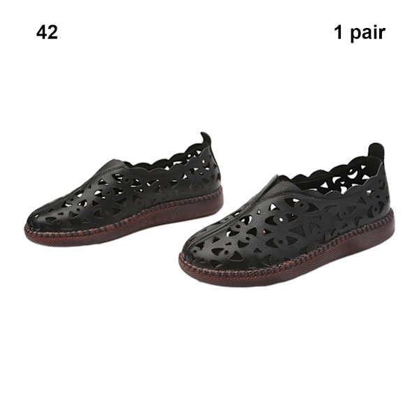 1/2/3 Kvinner Flats Komfortable Og Stilige Sko For black 42 black 42 1 Pc