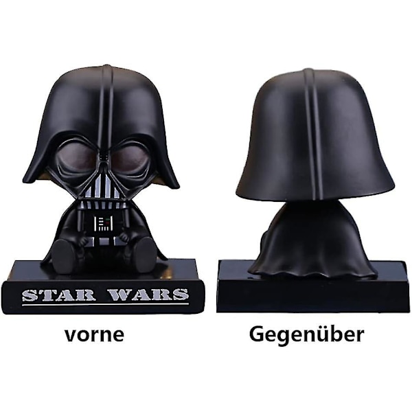 Bobblehead Bildekoration, Staty Kreativa Biltillbehör Darth Vader Actionfigur Bobblehead Do