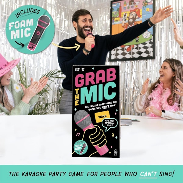 Familjekaraoke Peli 8+ Vuotta, 2-10 Pelaajaa - Lautapeli Huonoille Laulajille - Hauskoihin, Hilpeisiin Peli-iltoihin, Syntymäpäiväjuhliin, Lastenlahja