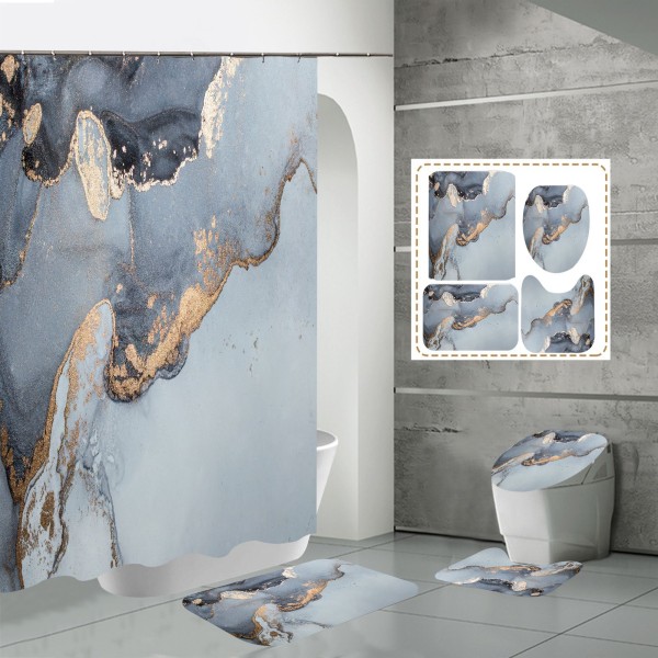 Badrumsdekoration kreativa konstverk duschdraperi W 180x200cm