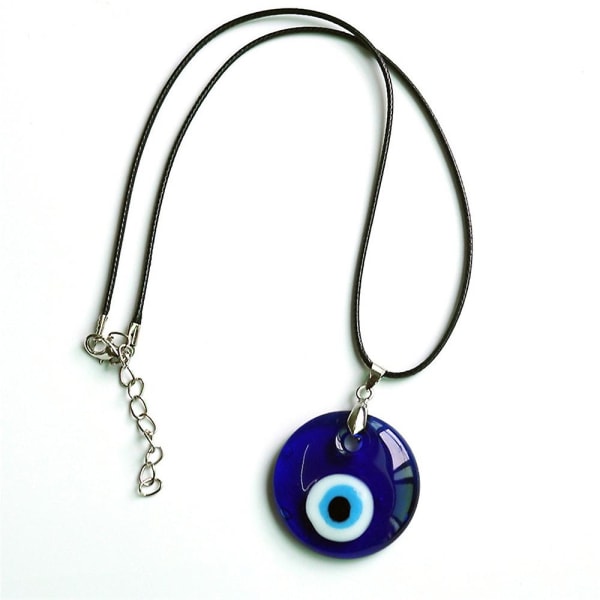 Evil Eye Lucky Beads Blue Eye Pendant Halsband Nyckelbenskedja