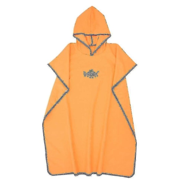 Women's Hooded Poncho Towel CMK Orange