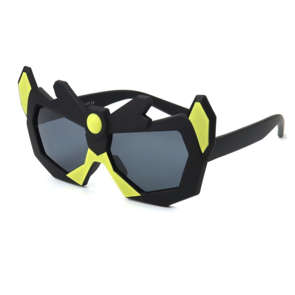 Barnsolglasögon Tecknad Polarisert barnglasögon Solbeskyttelsesspegel UV-beskyttelse Barnglasögon---supermangrön
