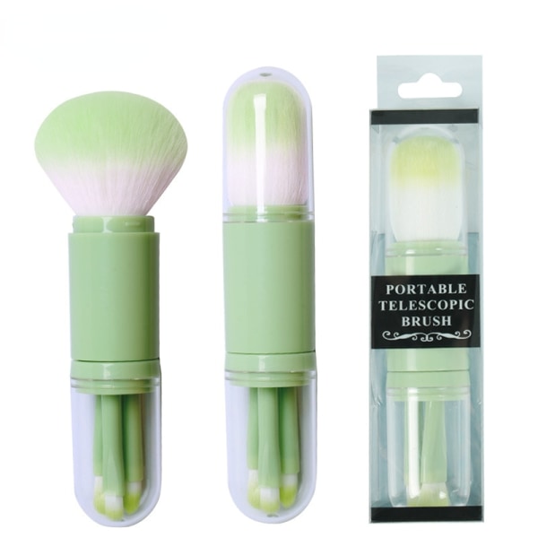 4 i 1 Makeup Brush Beauty Tools Infällbar bärbar