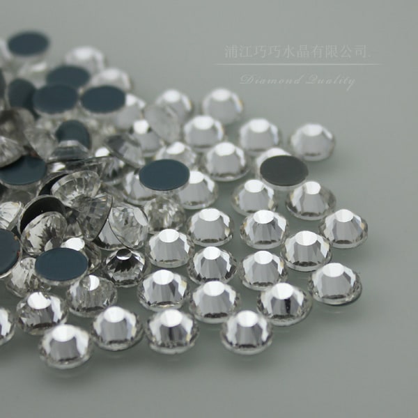 【Mingbao butik】Kuumasulavat strassit kristalli pyöreät litteät strassit ädelstenar glasstenar 1440pcs 1.5-1.6mm
