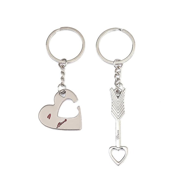 I Love You Key To The Heart Keychain Necklace Keyring