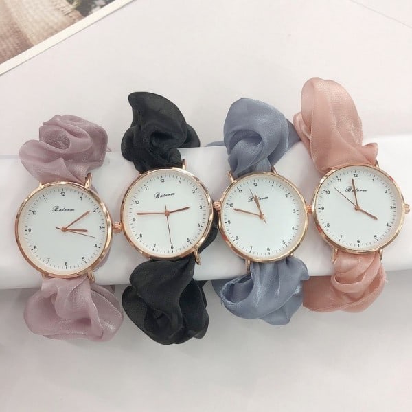 Kreativ digital klokke med armbånd, liten alv, elegant, uten lås (grønn)