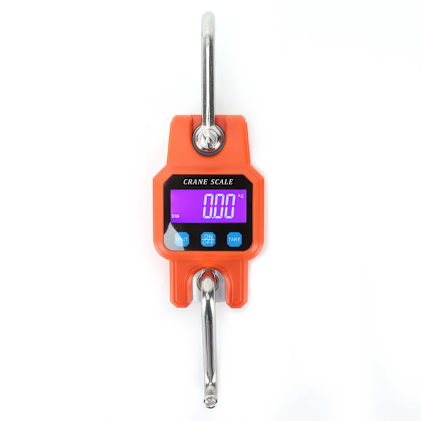 WH-C06 Genopladelig digital hængevægt Mini kranvægt elektronisk krogvægt til hjemmet (orange) 0.6