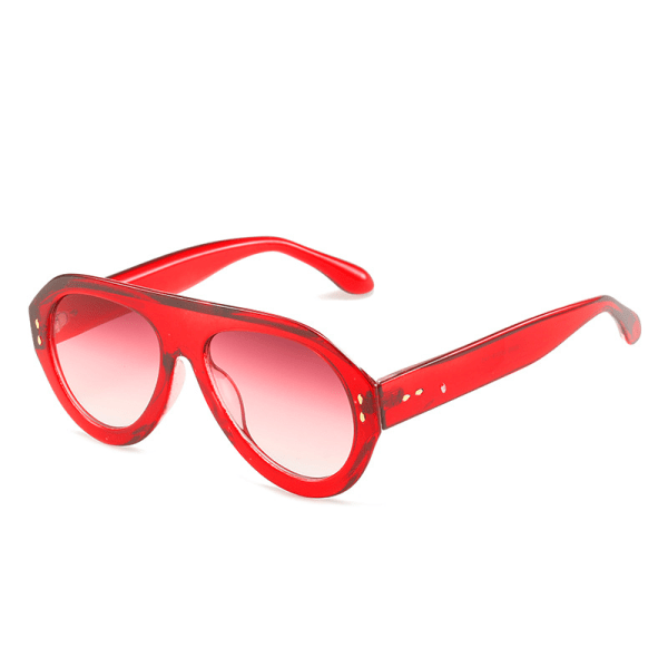 Klassisk runde solglasögon damer herr Trendiga overdimensjonerte nyanser Retro Vintage Sunnies