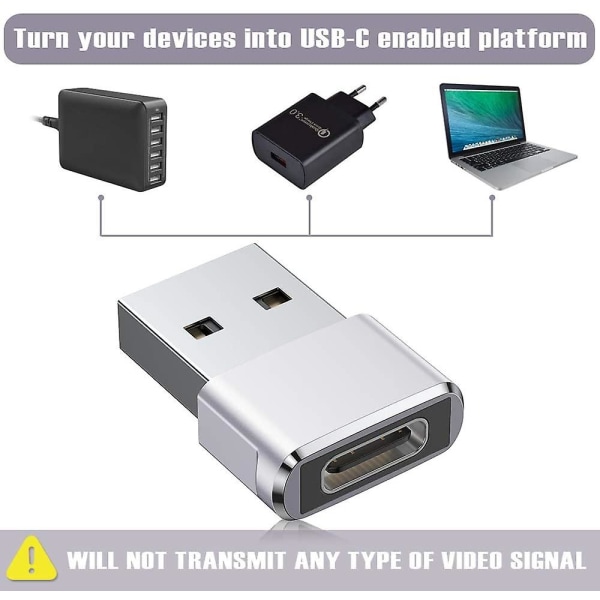 USB C-naaras USB urossovitin 2 pakkaus