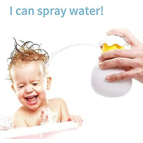Baby bad simleksak ägg vatten spray sprinkler present