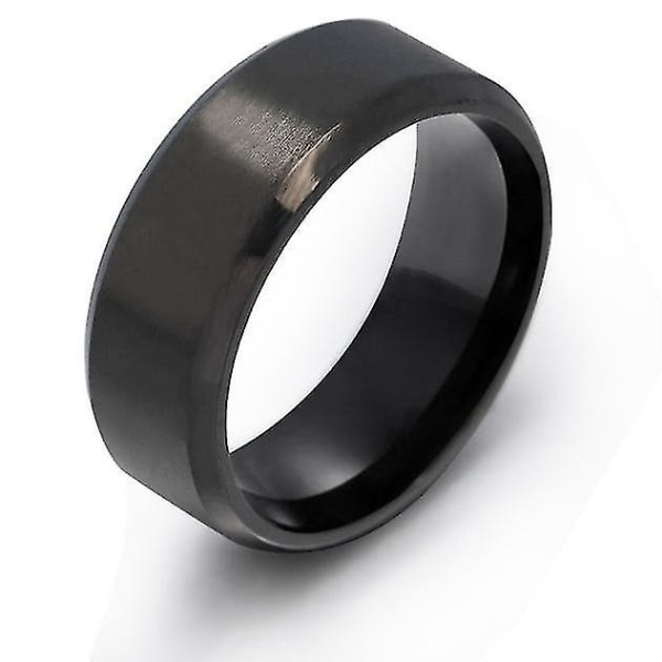 Retro men's trendy ring matte hip-hop style titanium steel ring