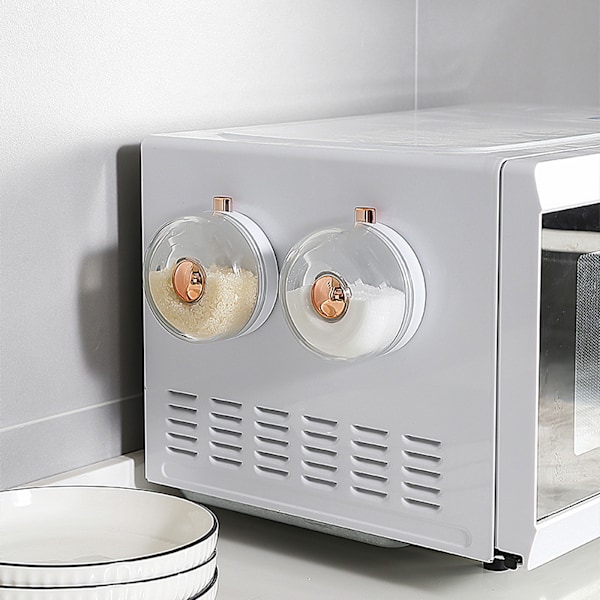 Kryddburk med Tryckdesign, Robusta och Hållbara Kryddburkar med Ergonomisk Design, Magnetiska Mätkryddbehållare för Ordentlig Förvaring