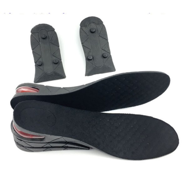 Pituutta lisäävät pohjalliset, kenkien sisäosat, jotka lisäävät pituutta jopa 7 cm, musta black