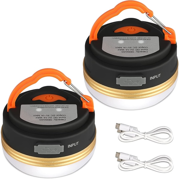 Camping Lantern [2 Pack] Rechargeable Tent Light Battery,Hiking
