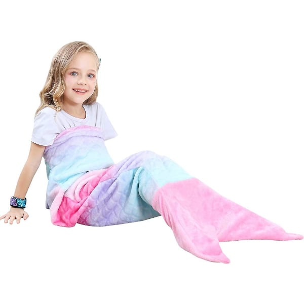 Barn Mermaid Teppe Personlig Varm Living