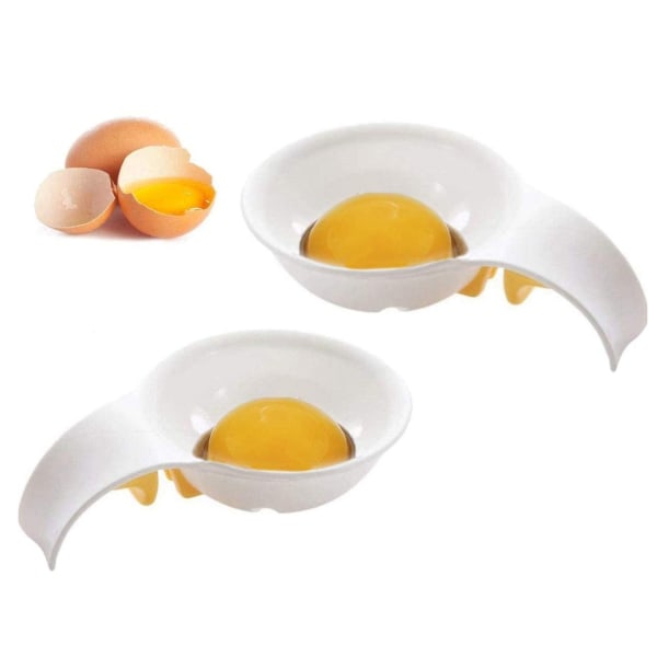 2 stk Eggehvite-separator Matkvalitetsmateriale