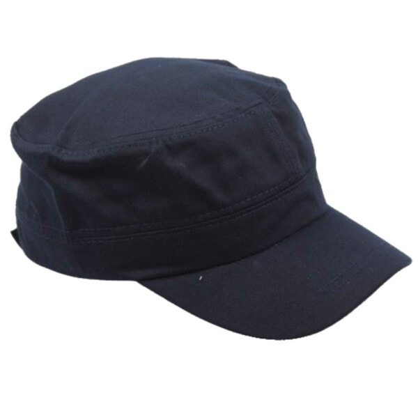Mørkblå Navy Militærcaps Armycaps - Flat Army Caps one size