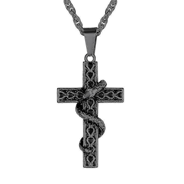 Satanic/Ankh Snake Necklace - 22 Inch