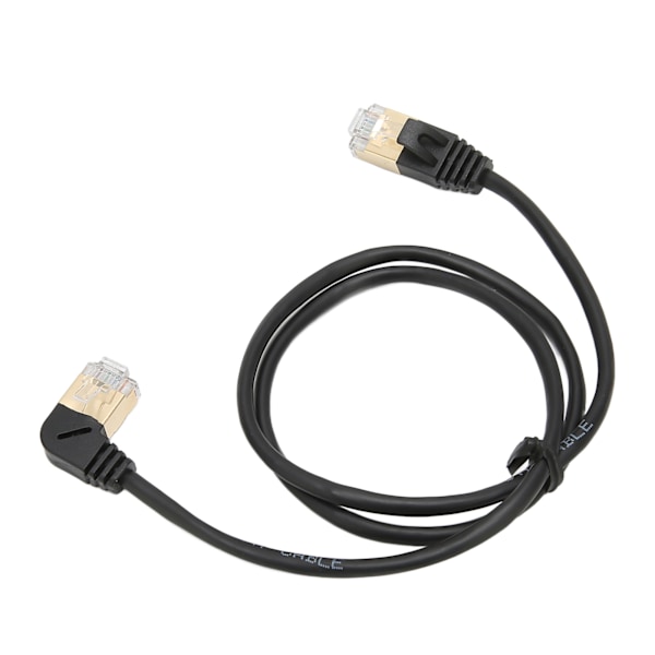 CAT8 Ethernet-kabel 0,6 m höghastighets CAT8 guldpläterad OD 3,8 mm hane till hane RJ45 fiberoptisk nätverkskabel