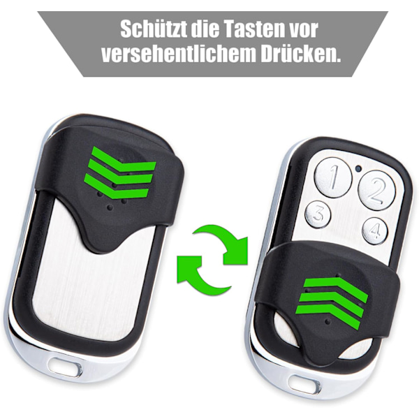 DDcafor Garageportsåbner, Fjernbetjening til Garageport til Novoferm Novotron Håndholdt Sender 502 MAX43-2 512 MIX43-2 504 MIX43-4 433.92 MHz 1 past