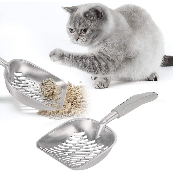 Kattesandspade, lett å rengjøre kattesandspade i metall