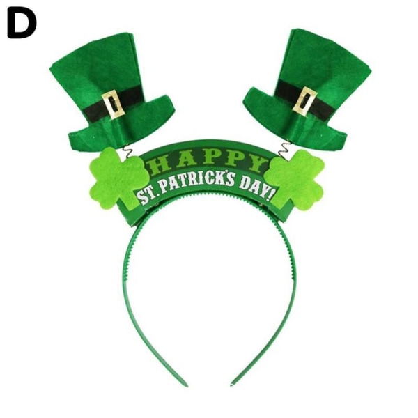 CUIKOSAER St Patrick's Day Paljettpannband, St Patricks Day Iri D One-size