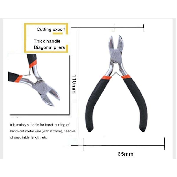 Mega Kit til Smykkefremstilling - Tænger, Tråd, Ringe - DIY Multicolor multifärg