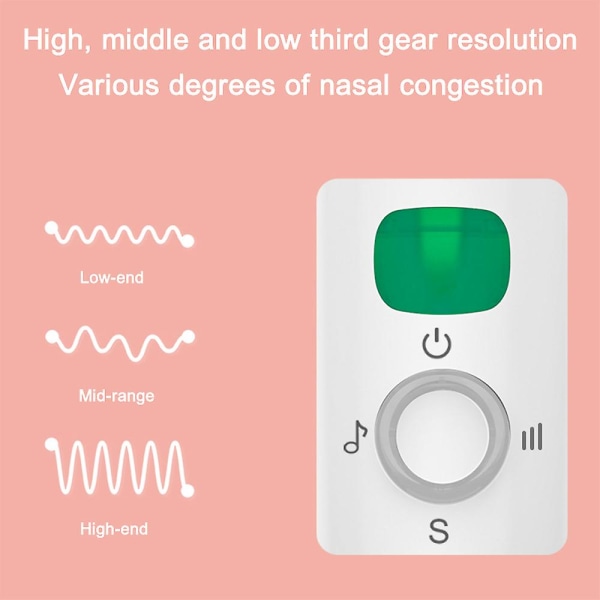 Bärbar Nasal Aspirator Baby Nose Sucker Safe Quiet Cleaner