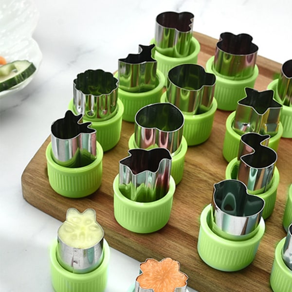 Kakeutstikkere Form, Bakeverktøy for Barn, For Bento-boks og Dekorering, Fremme Sunn Kost, Mini Pai av Rustfritt Stål, Holdbar Gjenbrukbar Design