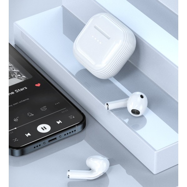 Vattentät Bluetooth -hörlur med case White