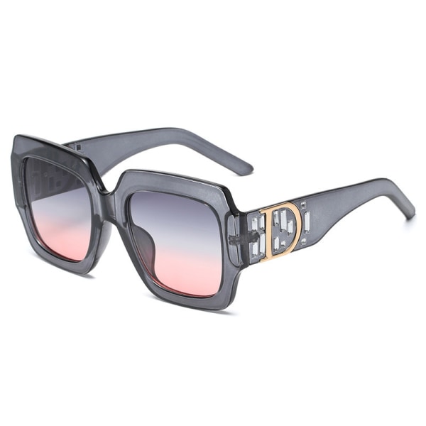 Polariseret Kvinnor Fyrkantiga Solglasögon Komposit Blank Båge UV400