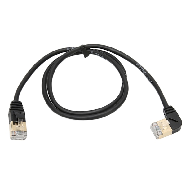 CAT8 Ethernet -kaapeli 0,6 m nopea CAT8 kullattu OD 3,8 mm uros-uros RJ45 kuituoptinen verkkokaapeli