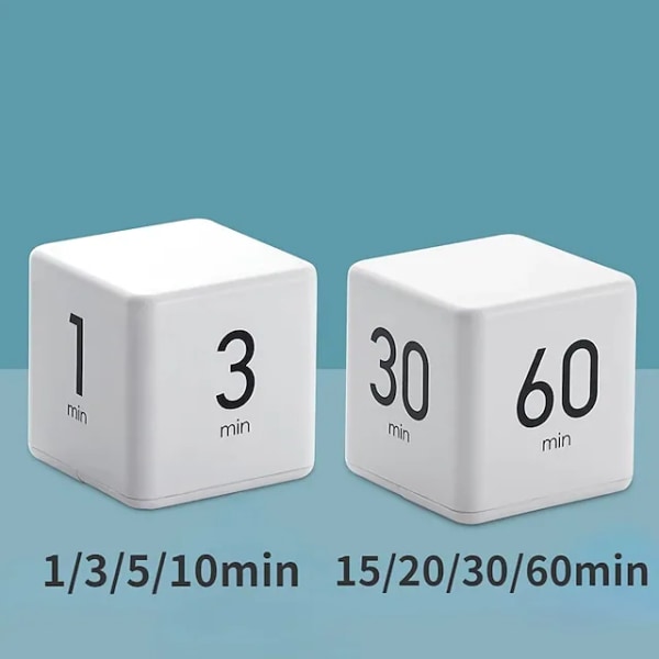 White Timer, Cube Timer Minutes Cube Timer for Time Management