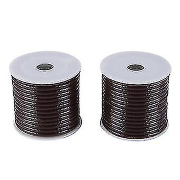 12m/roll 2.5mm round waxed wire necklace cord leather cord