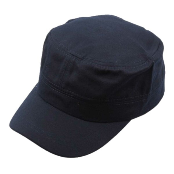 Mørkblå Navy Militærcaps Armycaps - Flat Army Caps one size
