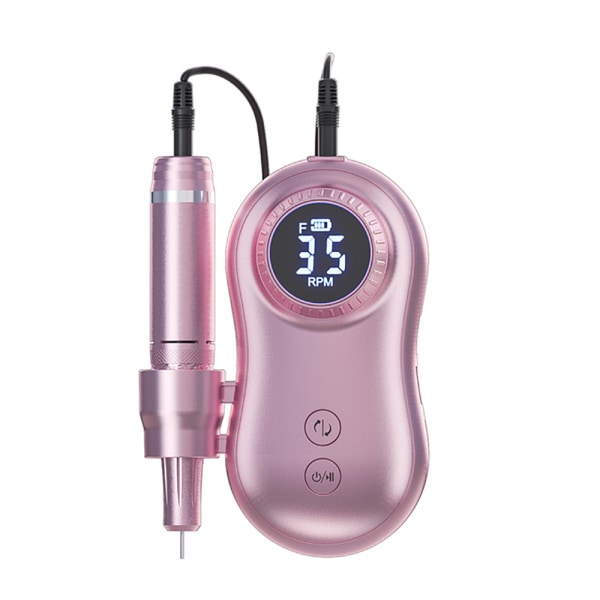 Profesjonell oppladbar 35000 rpm spikerbor elektrisk E-fil Pink